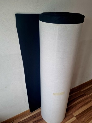 ČIERNA samolepiaca plsť 3mm Koberec na nábytok