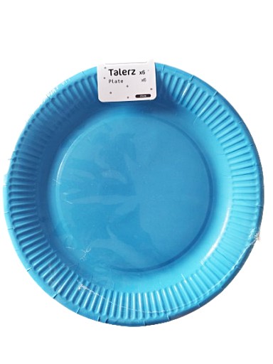 Jednorazové MODRÉ papierové TANIERE 23 cm