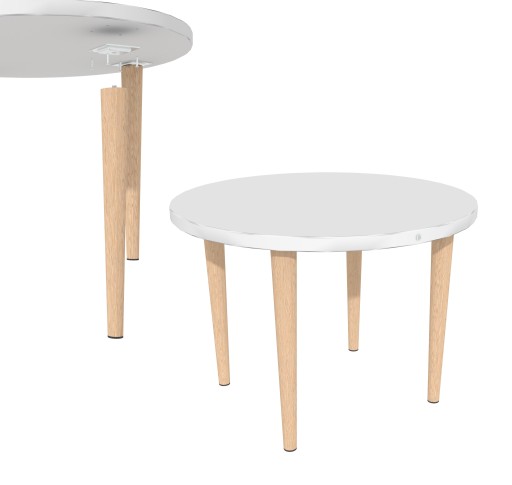drevená noha 45 cm bukový kužeľ + montážna doska