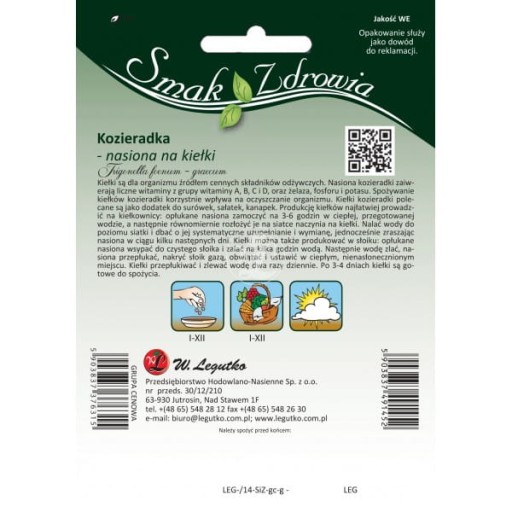Senovka grécka - Na klíčky LEGUTKO 20g