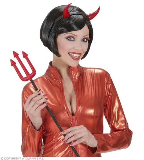 ČELENKA DEVIL RONS, MALÁ ČERVENÁ, UNISEX HALLOWEEN