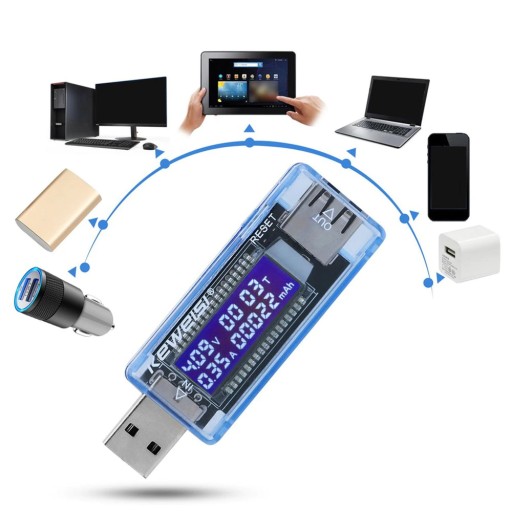 METER VOLTMETER USB AMPÉRMETER TESTER NAPÄŤOVÉHO PRÚDU