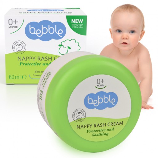 BEBBLE DASH KRÉM S OXIDOM ZINKU, upokojujúci pod plienkou 60 ml