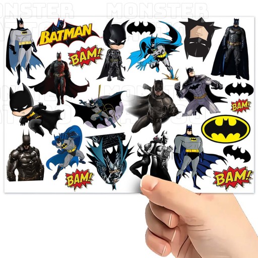 UMÝVAJÚCE DOČASNÉ TETOVANIE PRE DETI DETSKÝ BATMAN ORIGINÁLNE DIZAJNY