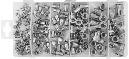 OCEĽOVÉ NITOVACIE MATICE VEĽKÁ SADA OCEĽOVÝCH NITOVACÍCH MATIC M3-M10 150KS