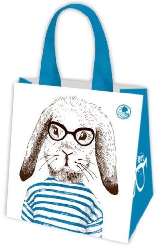 Gam shopper taška Kolorowe Domki 34x26x16 cm