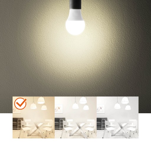 E27 LED žiarovka, teplá biela farba svetla 7W 3000K