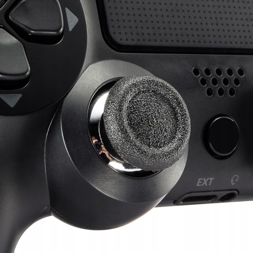 HUBOVÝ OVLÁDAČ ANALOGOVÝ PRE PS4 PS5 PAD STRIEBORNÝ – LESKLÝ