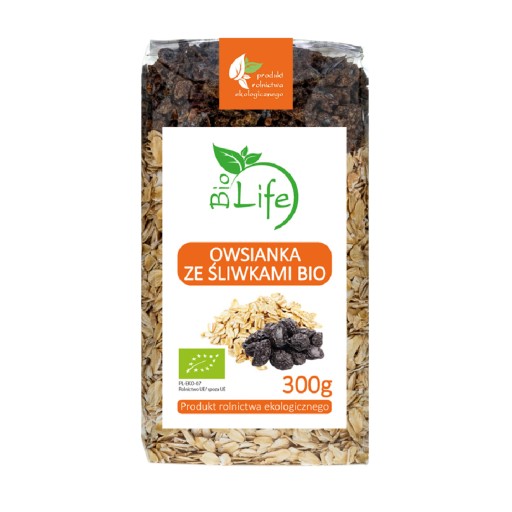 BioLife ovsená kaša s eko slivkami 300 g