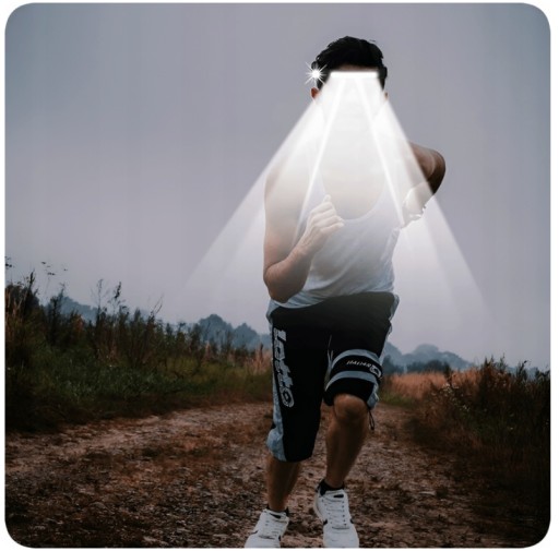 VÝKONNÁ LED HLAVOVÁ LAMPA HLAVOVÁ HLAVOVÁ LAMPA COB HEAD LIGHT S SENZOROM POHYBU