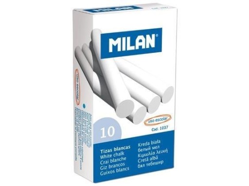 ŠKOLSKÉ POMÔCKY CHALK Biela pre najmenších 10 kusov MILAN CHALK Small