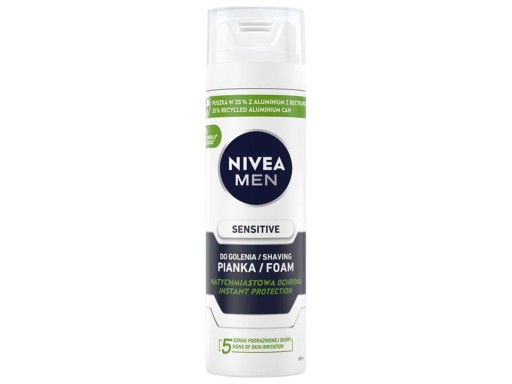 NIVEA MEN Upokojujúca pena na holenie Sensitive 200 ml