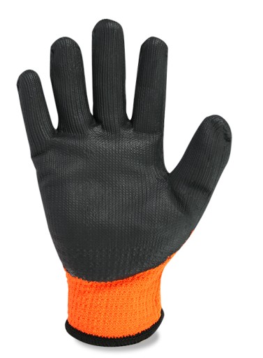HRUBÉ ZIMNÉ PRACOVNÉ RUKAVICE S LATEXOVÝM POVLAKOM XL-10 12 PÁROV