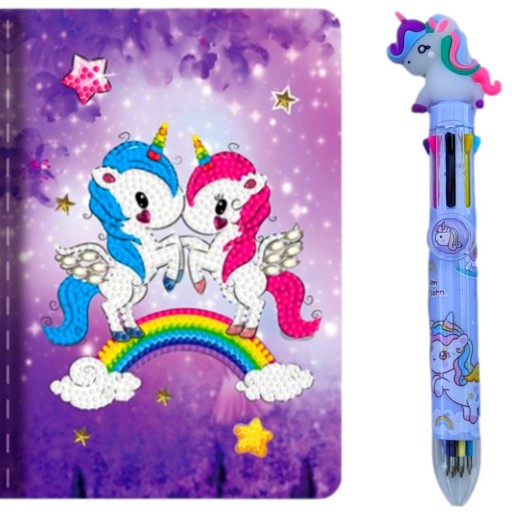 DIÁROVÝ ZÁPISNÍK VYŠÍVACÍ DIAMANTOVÝ BALLPOINT ZÁPISNÍK