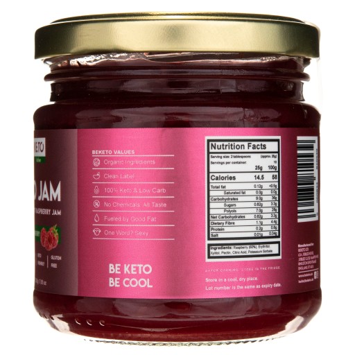 BeKeto Super Malinový Keto Džem 200g BEZ CUKRU