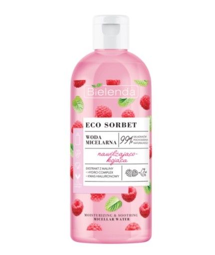 Bielenda Eco Sorbet micelárna voda hydratačná a upokojujúca 500 ml