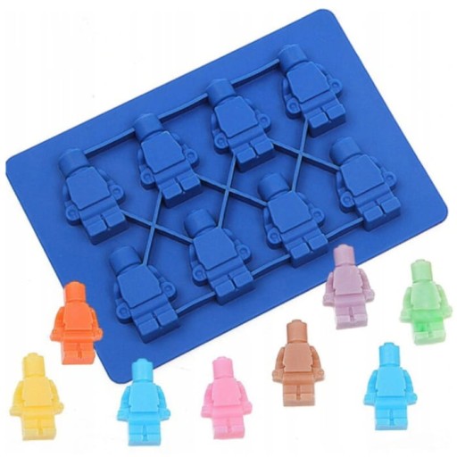 FORMA SILIKÓNOVÁ FORMA ČOKOLÁDY PRRALINES ŽELÉ TORTY LEGO BRICKS 883