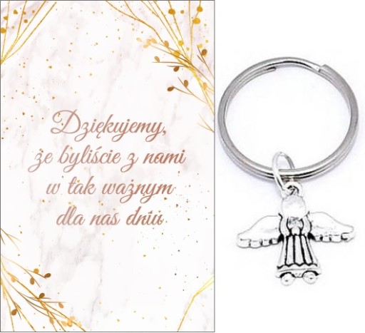ĎAKUJEME HOSTOM DARČEK SVADOBNÝ ANJEL KĽÚČOVKA SPOMIENKY