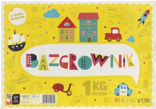 NÁKRESOVÝ PAPIER 1KG ŠABLÓNY PRE DETI XXL