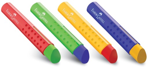 FABER-CASTELL Trojuholníková guma s rukoväťou a TRI krytom