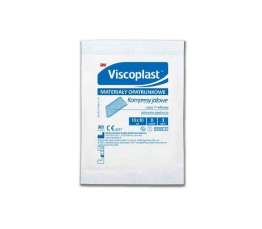 Viscoplast sterilné gázové obklady 10x10cm 3 ks.