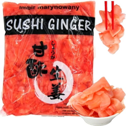 Nakladaný zázvor 1kg ružový na sushi 1000g