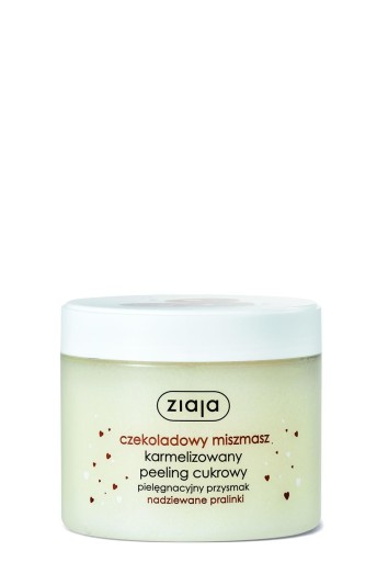 Čokoláda Ziaja. mišmaš z karamelizovaného cukrového peelingu Nadzie. Pralinky 300ml