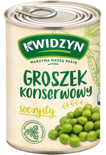 Kwidzyn Konzervovaný hrášok 400 g