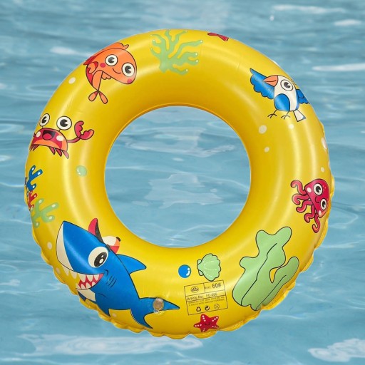 NAFUKOVACIE KOLIESKO NA BAZÉN PLÁŽ PRE DETI ŽRALOK RYBA 60 cm MIX