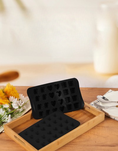 SILIKÓNOVÁ FORMA NA ČOKOLÁDY, PRALINE ĽAD, 3 V 1, 24 KOCIEK