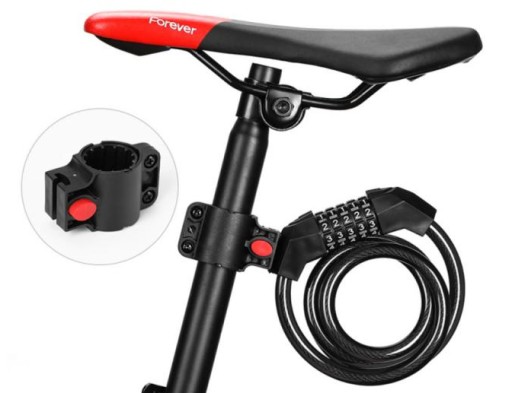 PEVNÝ ZÁMEK NA BICYKEL, KÁBLOVÝ ZÁMEK NA BICYKEL S KÓDOM, OCHRANA PROTI KRÁDEŽI