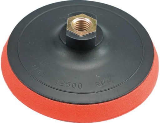 GUMOVÝ DISKOVÝ KOTÚČ SO SUCHÝM zipsom NA UHLOVÚ BRÚSKU 125MM