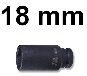 Nárazová objímka dlhá 1/2 18mm S03AD4118 Jonnesway