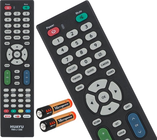 UNIVERZÁLNE DIAĽKOVÉ OVLÁDANIE PRE TV RM-L1388 NETFLIX YOUTUBE BEZPLATNÉ BATÉRIE