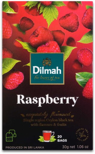Dilmah malinový čierny čaj 20 ks
