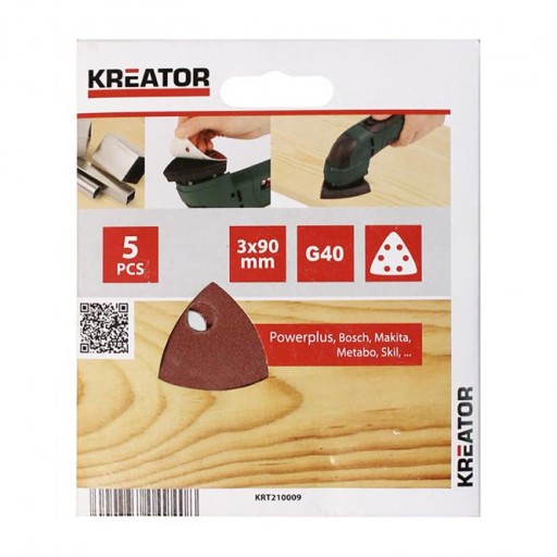 Brúsny papier na suchý zips DELTA 90mm gr 120 5 kusov