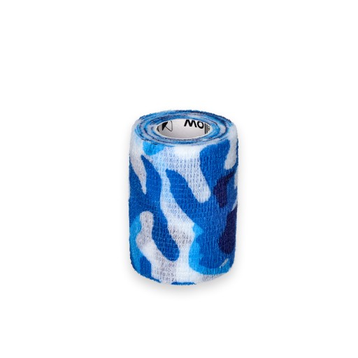 Samolepiaca stabilizačná súdržná bandáž YellowBAND 7,5 camo modrá