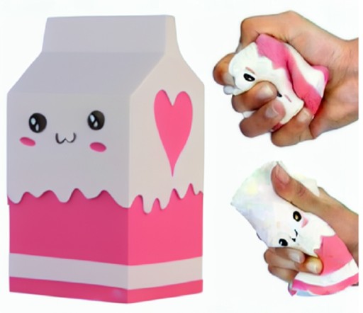 Large Squishy Milk - Gniotek Antistresové hračky Gniotki Relax - 12 cm