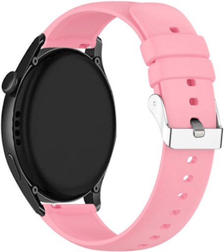 18mm univerzálny silikónový remienok pre teleskopy Smartwatch ružový