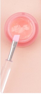 Silikónový aplikačný štetec na lamináciu mihalníc a obočia, ružový Prima Derma