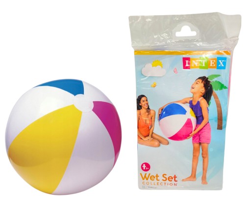 PLÁŽOVÁ LOPTA 61 cm NAFUKOVANÁ INTEX 59030NP RAINBOW