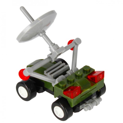 STAVEBNÉ BLOKY pre DETI 6 ročné 31 prvkov MILITARIA mix alleBLOX
