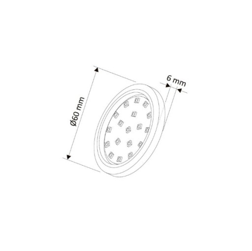OKRUHOVÁ LED 1,5W ORBIT BIELA BI-60K-01W STUDENÁ