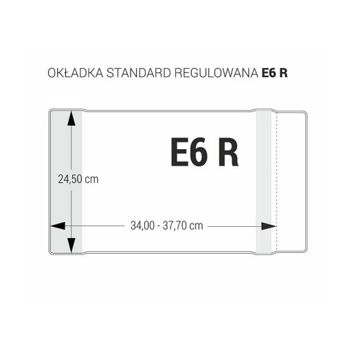 Kryt E6R nastaviteľný 24,5cm x 34-37,7cm kryštál