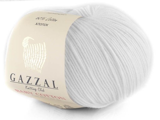 Baby Cotton Gazzal priadza 3432 biela