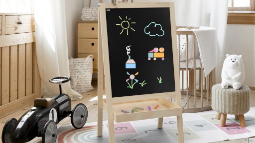 Sada 48 pastelových magnetiek v tvare Montessori