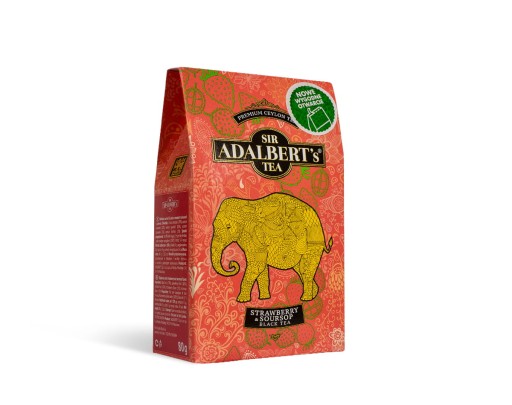ADALBERT'S JAHODOVÝ SOURSOP ČIERNY ČAJ