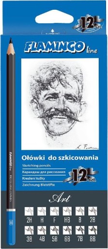 Technické ceruzky 2H - 8B na skicovanie 205050