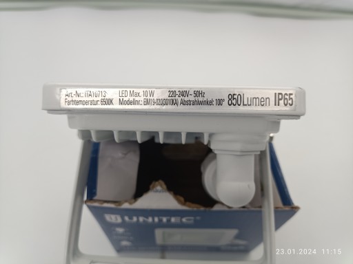 Halogénová studená biela 850 lm 10 W IP65