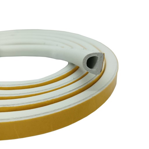 Biele samolepiace tesnenie typ D 14x12mm
